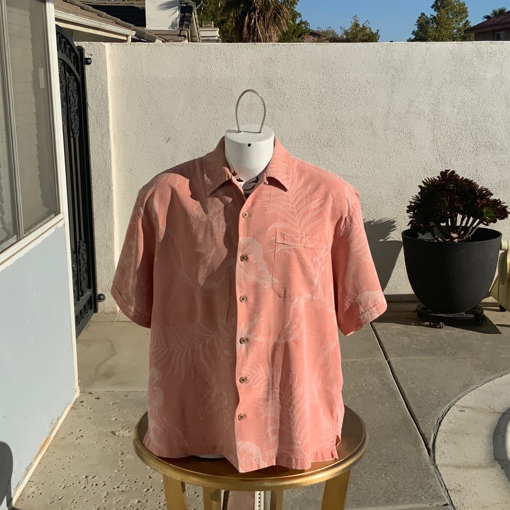 Caribbean Joe Coral Button Down Shirt